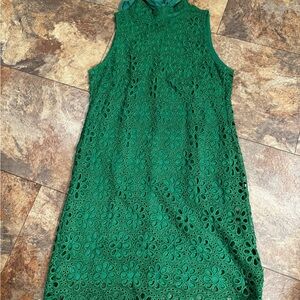 BNWT Green Eyelet Lace Shift Dress